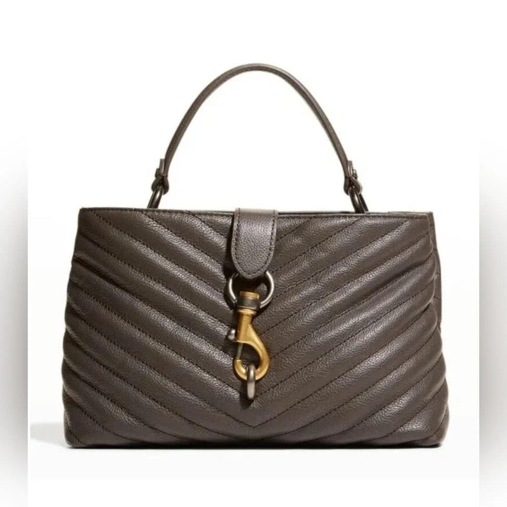 LIKE NEW Rebecca Minkoff Edie Top Handle Satchel in Graphite